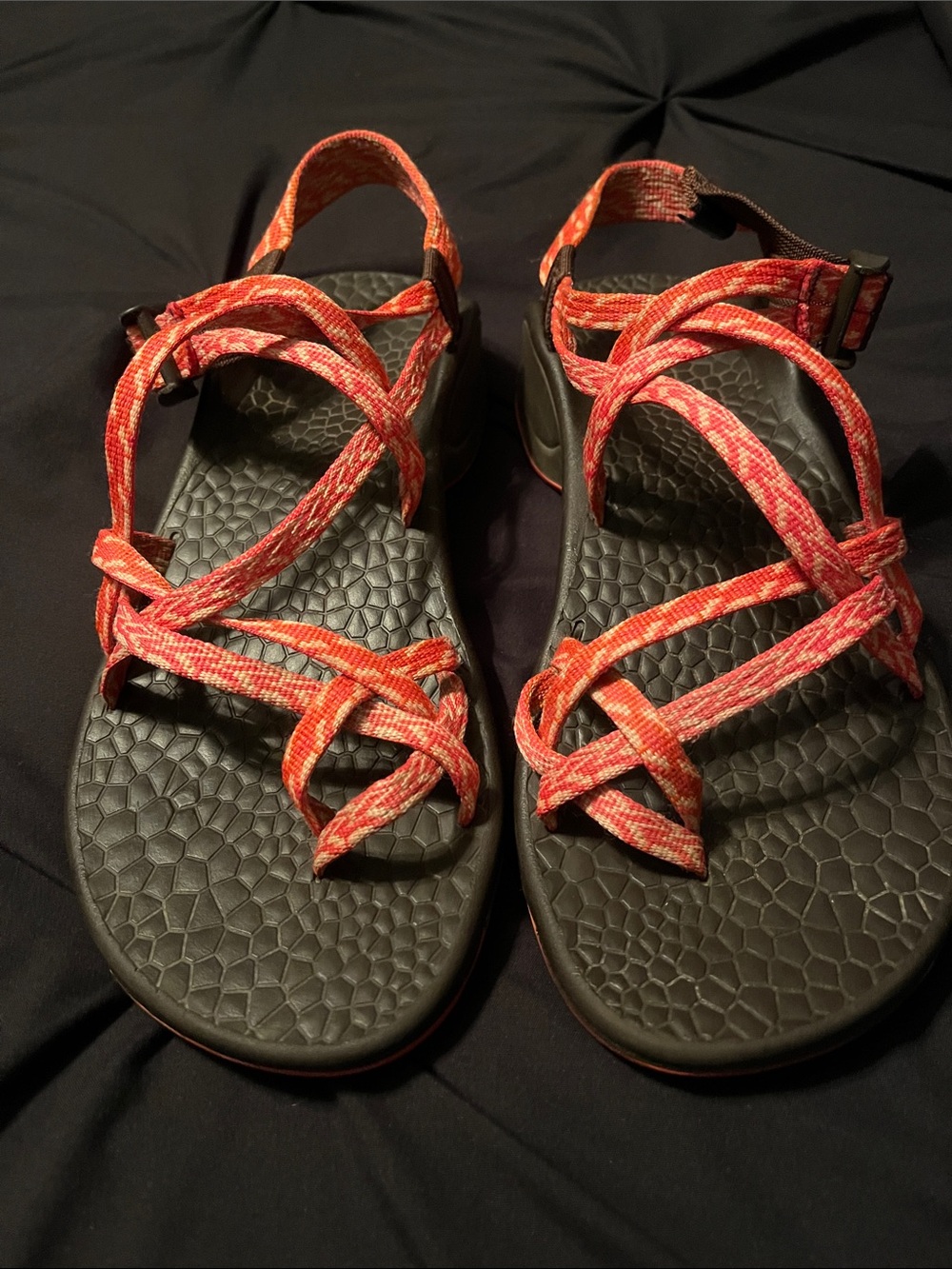 Chaco Women’s Red-Orange Strappy Sport Sandals